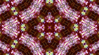 Soyut boya fırça mürekkep patlayabilir formanın düzgün kavramı simetrik desen süs dekoratif Kaleidoscope hareketi geometrik daire ve yıldız şekiller