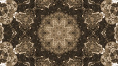 Soyut boya fırça mürekkep patlayabilir formanın düzgün kavramı simetrik desen süs dekoratif Kaleidoscope hareketi geometrik daire ve yıldız şekiller