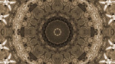 Soyut boya fırça mürekkep patlayabilir formanın düzgün kavramı simetrik desen süs dekoratif Kaleidoscope hareketi geometrik daire ve yıldız şekiller