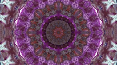 Soyut boya fırça mürekkep patlayabilir formanın düzgün kavramı simetrik desen süs dekoratif Kaleidoscope hareketi geometrik daire ve yıldız şekiller