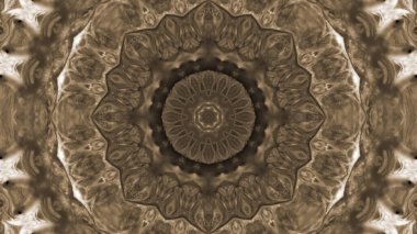 Soyut boya fırça mürekkep patlayabilir formanın düzgün kavramı simetrik desen süs dekoratif Kaleidoscope hareketi geometrik daire ve yıldız şekiller