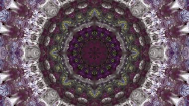 Soyut boya fırça mürekkep patlayabilir formanın düzgün kavramı simetrik desen süs dekoratif Kaleidoscope hareketi geometrik daire ve yıldız şekiller