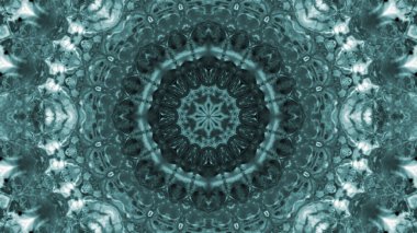 Soyut boya fırça mürekkep patlayabilir formanın düzgün kavramı simetrik desen süs dekoratif Kaleidoscope hareketi geometrik daire ve yıldız şekiller