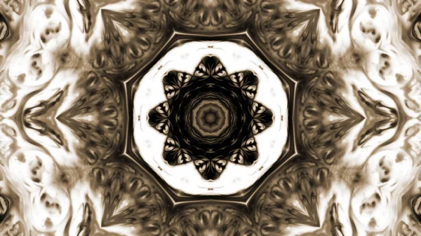 Soyut boya fırça mürekkep patlayabilir formanın düzgün kavramı simetrik desen süs dekoratif Kaleidoscope hareketi geometrik daire ve yıldız şekiller