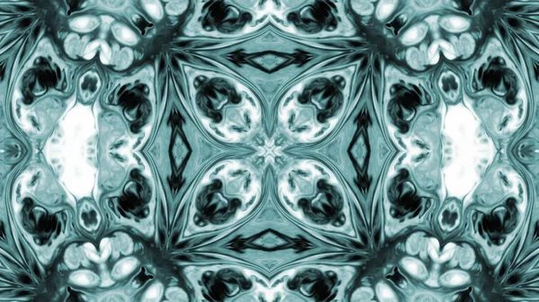 Soyut boya fırça mürekkep patlayabilir formanın düzgün kavramı simetrik desen süs dekoratif Kaleidoscope hareketi geometrik daire ve yıldız şekiller