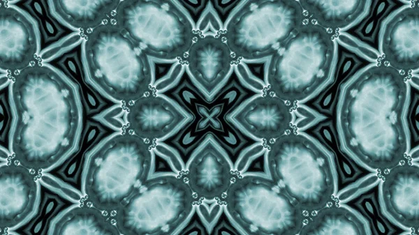 クリエイティブアブストラクト ペイント ブラシ インク爆発広がり滑らかな概念対称パターン装飾装飾的な万華鏡運動幾何学的な円と星の形 — ストック写真