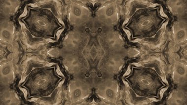 Soyut boya fırça mürekkep patlayabilir formanın düzgün kavramı simetrik desen süs dekoratif Kaleidoscope hareketi geometrik daire ve yıldız şekiller