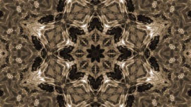 Soyut boya fırça mürekkep patlayabilir formanın düzgün kavramı simetrik desen süs dekoratif Kaleidoscope hareketi geometrik daire ve yıldız şekiller