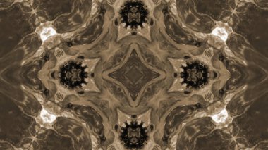 Soyut boya fırça mürekkep patlayabilir formanın düzgün kavramı simetrik desen süs dekoratif Kaleidoscope hareketi geometrik daire ve yıldız şekiller