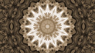 Soyut boya fırça mürekkep patlayabilir formanın düzgün kavramı simetrik desen süs dekoratif Kaleidoscope hareketi geometrik daire ve yıldız şekiller