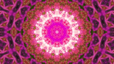 Soyut boya fırça mürekkep patlayabilir formanın düzgün kavramı simetrik desen süs dekoratif Kaleidoscope hareketi geometrik daire ve yıldız şekiller