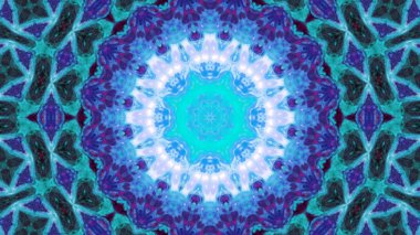 Soyut boya fırça mürekkep patlayabilir formanın düzgün kavramı simetrik desen süs dekoratif Kaleidoscope hareketi geometrik daire ve yıldız şekiller