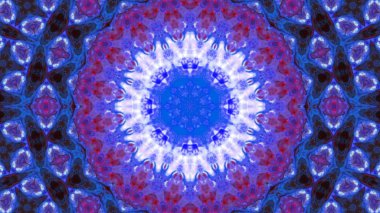 Soyut boya fırça mürekkep patlayabilir formanın düzgün kavramı simetrik desen süs dekoratif Kaleidoscope hareketi geometrik daire ve yıldız şekiller