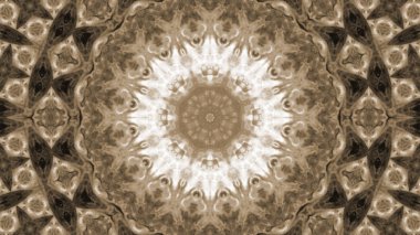 Soyut boya fırça mürekkep patlayabilir formanın düzgün kavramı simetrik desen süs dekoratif Kaleidoscope hareketi geometrik daire ve yıldız şekiller