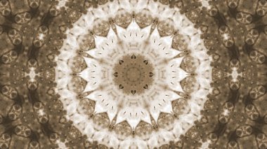 Soyut boya fırça mürekkep patlayabilir formanın düzgün kavramı simetrik desen süs dekoratif Kaleidoscope hareketi geometrik daire ve yıldız şekiller