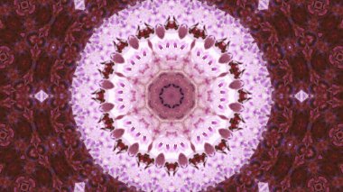 Soyut boya fırça mürekkep patlayabilir formanın düzgün kavramı simetrik desen süs dekoratif Kaleidoscope hareketi geometrik daire ve yıldız şekiller