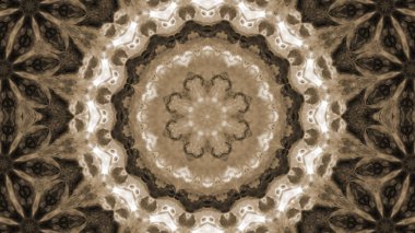 Soyut boya fırça mürekkep patlayabilir formanın düzgün kavramı simetrik desen süs dekoratif Kaleidoscope hareketi geometrik daire ve yıldız şekiller