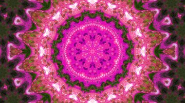 Soyut boya fırça mürekkep patlayabilir formanın düzgün kavramı simetrik desen süs dekoratif Kaleidoscope hareketi geometrik daire ve yıldız şekiller