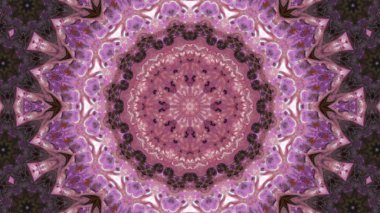 Soyut boya fırça mürekkep patlayabilir formanın düzgün kavramı simetrik desen süs dekoratif Kaleidoscope hareketi geometrik daire ve yıldız şekiller