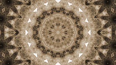 Soyut boya fırça mürekkep patlayabilir formanın düzgün kavramı simetrik desen süs dekoratif Kaleidoscope hareketi geometrik daire ve yıldız şekiller