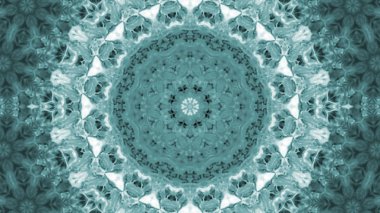 Soyut boya fırça mürekkep patlayabilir formanın düzgün kavramı simetrik desen süs dekoratif Kaleidoscope hareketi geometrik daire ve yıldız şekiller