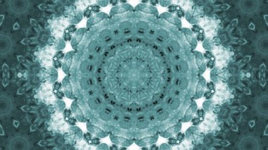 Soyut boya fırça mürekkep patlayabilir formanın düzgün kavramı simetrik desen süs dekoratif Kaleidoscope hareketi geometrik daire ve yıldız şekiller