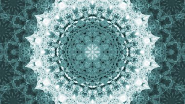 Soyut boya fırça mürekkep patlayabilir formanın düzgün kavramı simetrik desen süs dekoratif Kaleidoscope hareketi geometrik daire ve yıldız şekiller