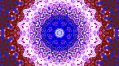 Soyut boya fırça mürekkep patlayabilir formanın düzgün kavramı simetrik desen süs dekoratif Kaleidoscope hareketi geometrik daire ve yıldız şekiller