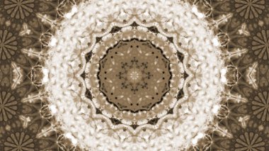 Soyut boya fırça mürekkep patlayabilir formanın düzgün kavramı simetrik desen süs dekoratif Kaleidoscope hareketi geometrik daire ve yıldız şekiller