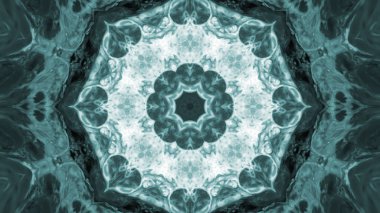 Soyut boya fırça mürekkep patlayabilir formanın düzgün kavramı simetrik desen süs dekoratif Kaleidoscope hareketi geometrik daire ve yıldız şekiller