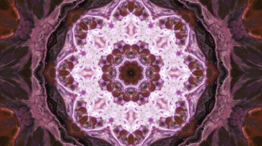 Soyut boya fırça mürekkep patlayabilir formanın düzgün kavramı simetrik desen süs dekoratif Kaleidoscope hareketi geometrik daire ve yıldız şekiller