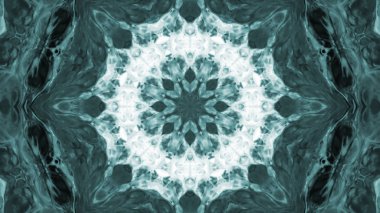 Soyut boya fırça mürekkep patlayabilir formanın düzgün kavramı simetrik desen süs dekoratif Kaleidoscope hareketi geometrik daire ve yıldız şekiller