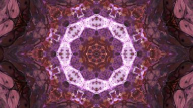 Soyut boya fırça mürekkep patlayabilir formanın düzgün kavramı simetrik desen süs dekoratif Kaleidoscope hareketi geometrik daire ve yıldız şekiller