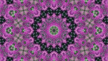 Soyut boya fırça mürekkep patlayabilir formanın düzgün kavramı simetrik desen süs dekoratif Kaleidoscope hareketi geometrik daire ve yıldız şekiller