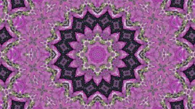 Soyut boya fırça mürekkep patlayabilir formanın düzgün kavramı simetrik desen süs dekoratif Kaleidoscope hareketi geometrik daire ve yıldız şekiller