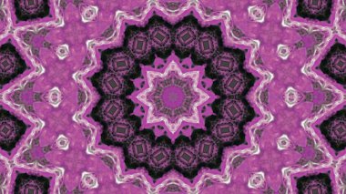 Soyut boya fırça mürekkep patlayabilir formanın düzgün kavramı simetrik desen süs dekoratif Kaleidoscope hareketi geometrik daire ve yıldız şekiller