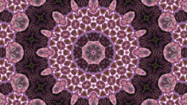 Soyut boya fırça mürekkep patlayabilir formanın düzgün kavramı simetrik desen süs dekoratif Kaleidoscope hareketi geometrik daire ve yıldız şekiller