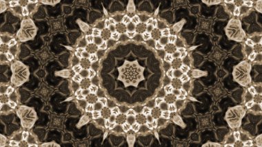 Soyut boya fırça mürekkep patlayabilir formanın düzgün kavramı simetrik desen süs dekoratif Kaleidoscope hareketi geometrik daire ve yıldız şekiller