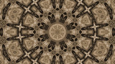 Soyut boya fırça mürekkep patlayabilir formanın düzgün kavramı simetrik desen süs dekoratif Kaleidoscope hareketi geometrik daire ve yıldız şekiller