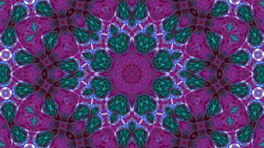 Soyut boya fırça mürekkep patlayabilir formanın düzgün kavramı simetrik desen süs dekoratif Kaleidoscope hareketi geometrik daire ve yıldız şekiller