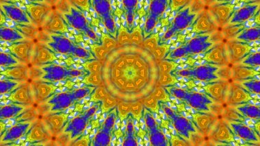 Soyut boya fırça mürekkep patlayabilir formanın düzgün kavramı simetrik desen süs dekoratif Kaleidoscope hareketi geometrik daire ve yıldız şekiller