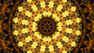 Soyut boya fırça mürekkep patlayabilir formanın düzgün kavramı simetrik desen süs dekoratif Kaleidoscope hareketi geometrik daire ve yıldız şekiller