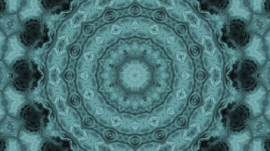 Soyut boya fırça mürekkep patlayabilir formanın düzgün kavramı simetrik desen süs dekoratif Kaleidoscope hareketi geometrik daire ve yıldız şekiller