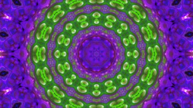 Soyut boya fırça mürekkep patlayabilir formanın düzgün kavramı simetrik desen süs dekoratif Kaleidoscope hareketi geometrik daire ve yıldız şekiller