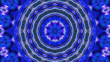 Soyut boya fırça mürekkep patlayabilir formanın düzgün kavramı simetrik desen süs dekoratif Kaleidoscope hareketi geometrik daire ve yıldız şekiller