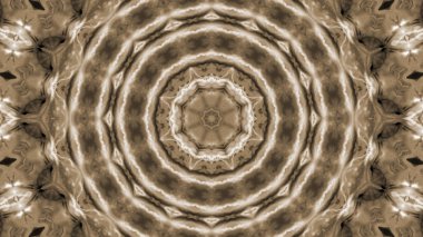 Soyut boya fırça mürekkep patlayabilir formanın düzgün kavramı simetrik desen süs dekoratif Kaleidoscope hareketi geometrik daire ve yıldız şekiller