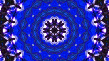 Soyut boya fırça mürekkep patlayabilir formanın düzgün kavramı simetrik desen süs dekoratif Kaleidoscope hareketi geometrik daire ve yıldız şekiller