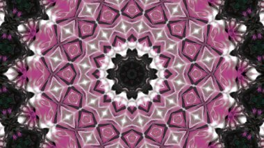 Soyut boya fırça mürekkep patlayabilir formanın düzgün kavramı simetrik desen süs dekoratif Kaleidoscope hareketi geometrik daire ve yıldız şekiller