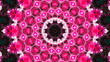 Soyut boya fırça mürekkep patlayabilir formanın düzgün kavramı simetrik desen süs dekoratif Kaleidoscope hareketi geometrik daire ve yıldız şekiller