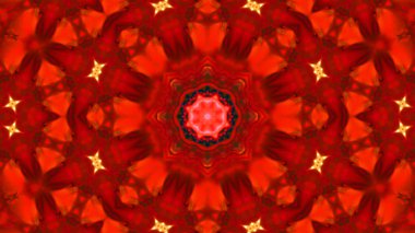 Soyut boya fırça mürekkep patlayabilir formanın düzgün kavramı simetrik desen süs dekoratif Kaleidoscope hareketi geometrik daire ve yıldız şekiller